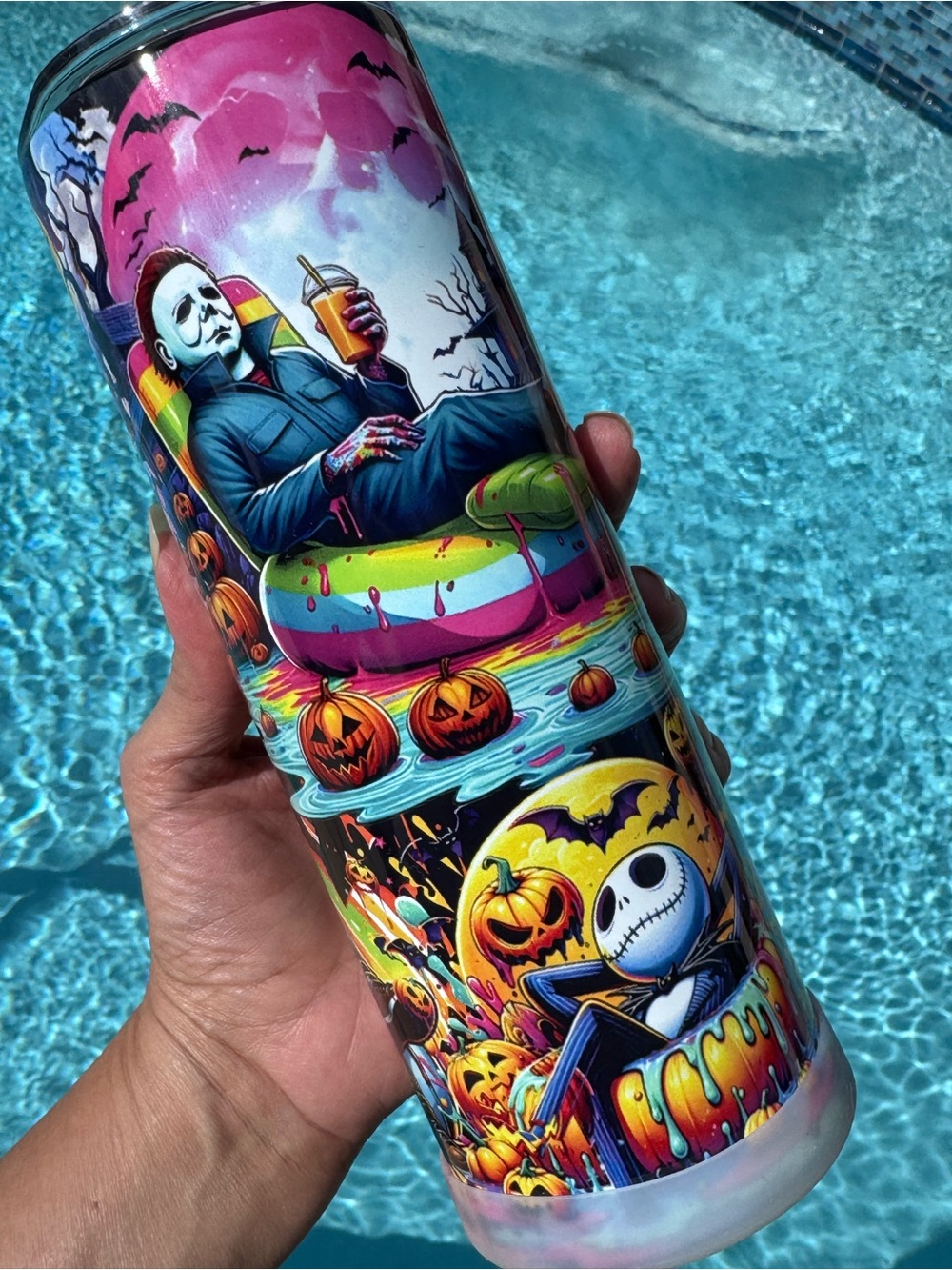 Horror film mashup tumbler 20 oz
